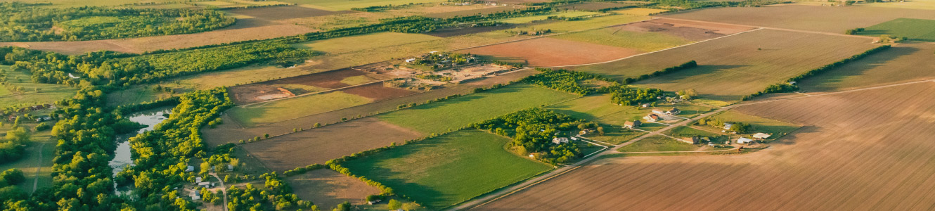 Landscape view of a farm